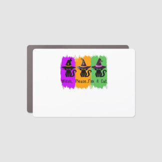 Black Cats In Witch Hats Essential T-Shirt Car Magnet