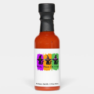 Black Cats In Witch Hats Essential T-Shirt Hot Sauces