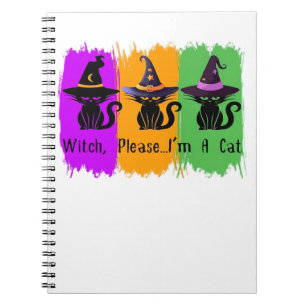 Black Cats In Witch Hats Essential T-Shirt Notebook
