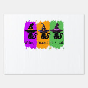 Black Cats In Witch Hats Essential T-Shirt Sign