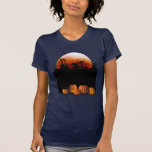 Black Cats, Moon, Pumpkins T-Shirt