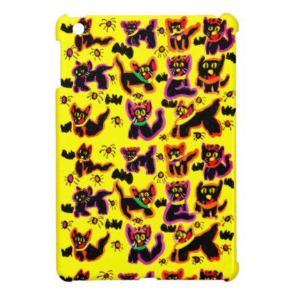 black cats party iPad mini covers