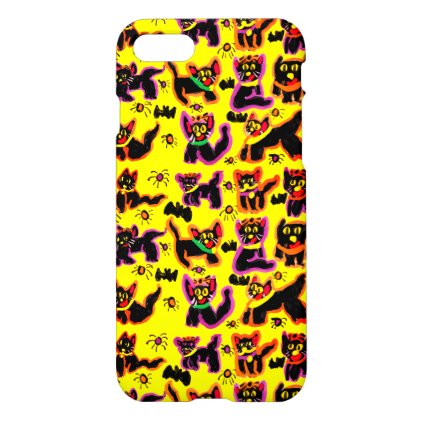 black cats party iPhone 8/7 case