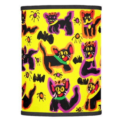 black cats party lamp shade