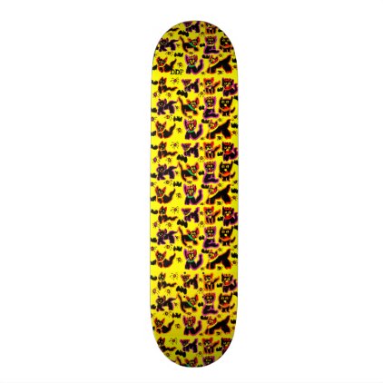 black cats party skateboard