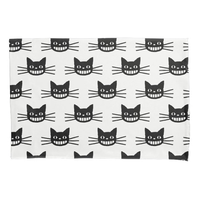 Black Cats Pattern Pillowcase (Front)