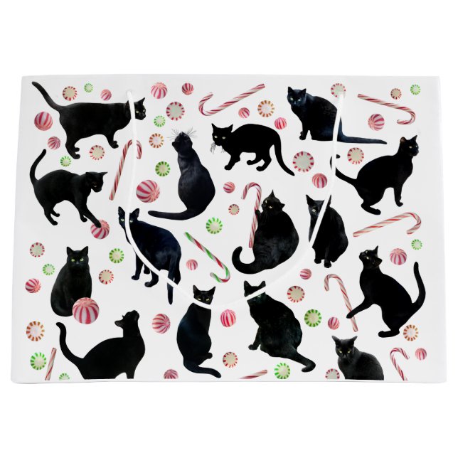 Black Cats Peppermints Gift Bag (Front)
