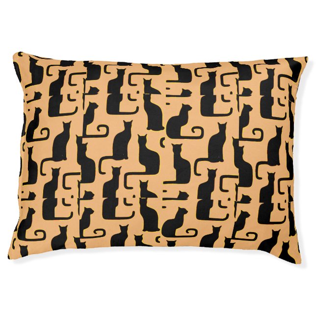 Black Cats Pet Bed (Front)