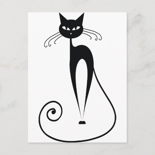 Black Cats Postcard