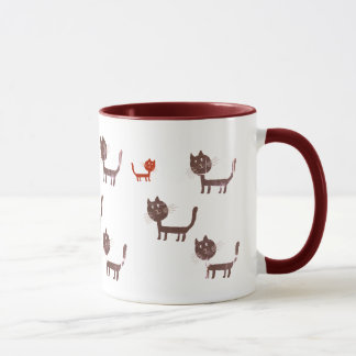 Black Cats  Ringer Mug