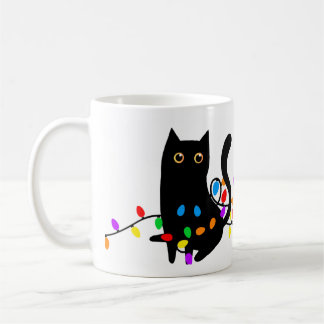 Black Cats Rule! Whiskers & Christmas Cheer! Coffee Mug