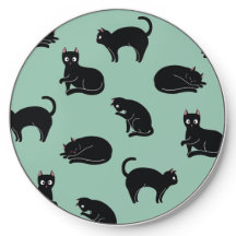 Black Cats Seamless Pattern