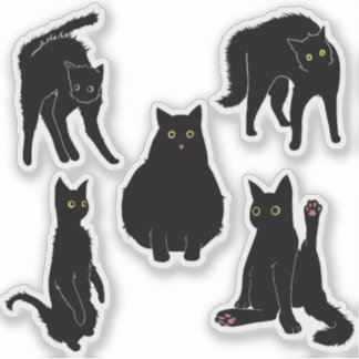 Black Cats  Sticker