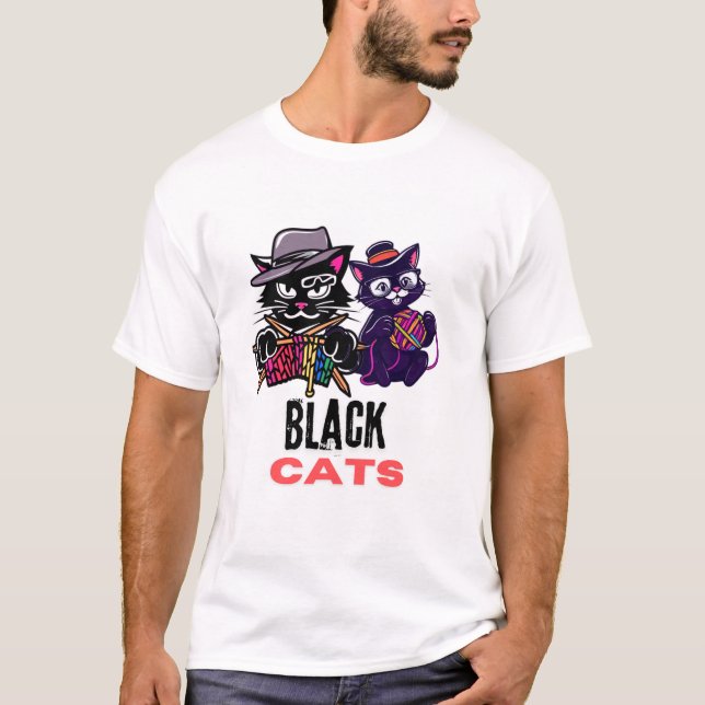 Black cats T-Shirt (Front)