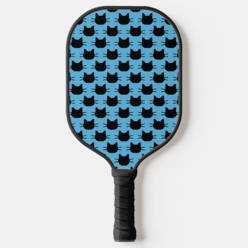 Black Cats Tiled Design Pickleball Paddle