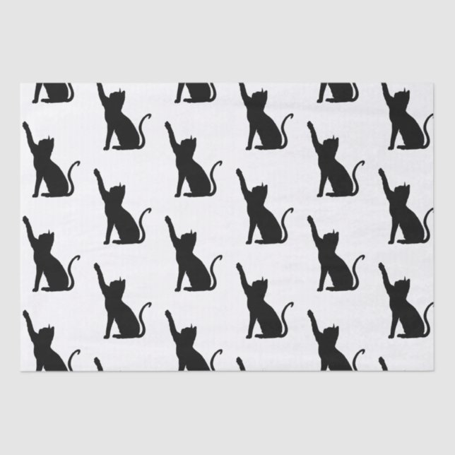 Black Cats Tissue Paper (Front)