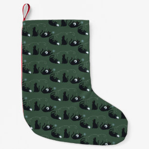 Black Cats Winter Cute Christmas Winter Small Christmas Stocking