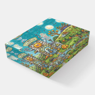 BLACK CATS, WITCH, PUMPKIN FACTORY PAPERWEIGHT Rec