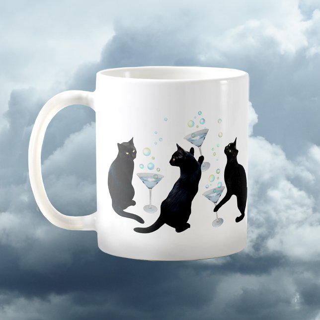 Black Cats with Cocktails Mug (Creator Uploaded)