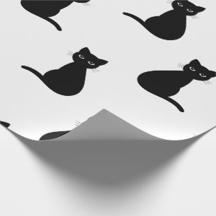 Black cats wrapping paper