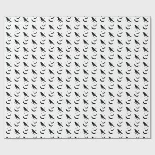 Black Cauldron and Raven Gift Wrapping Paper