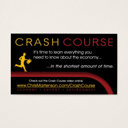 Black CC Promo Card (General) Business Card Template