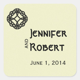 Black Celtic Eternity Knot Envelope Seal