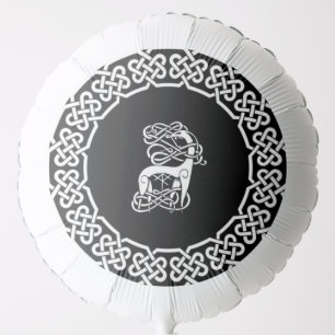 Black Celtic/Nordic deer Balloon