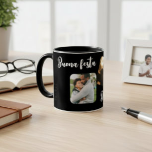 Black Ceramic Personalized Mug for Dad - Elegant