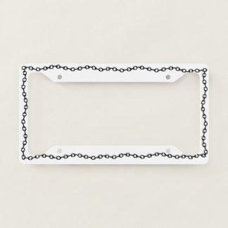 Black Chain, License Plate Frame