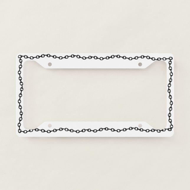 Black Chain, License Plate Frame (Front)