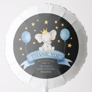 black chalk baby boy shower elephant star balloon