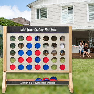 Black Chalkboard Custom Text Giant Life Sized Fast Four