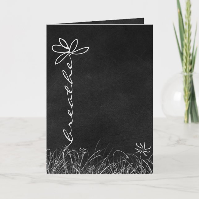 black chalkboard friendship card (Front)