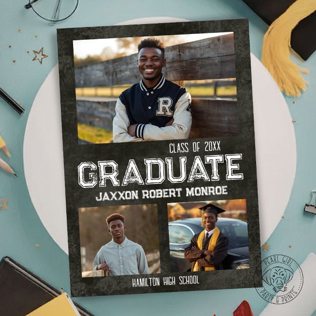 Black Chalkboard Graduation Announcement (Creator Uploaded)