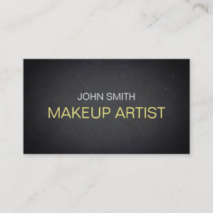 Black Chalkboard Makeup Artist Business Card