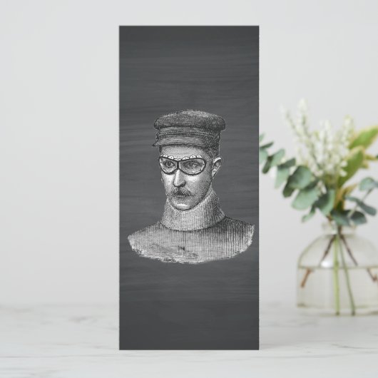 Black Chalkboard Steampunk Goggles Man (Standing Front)