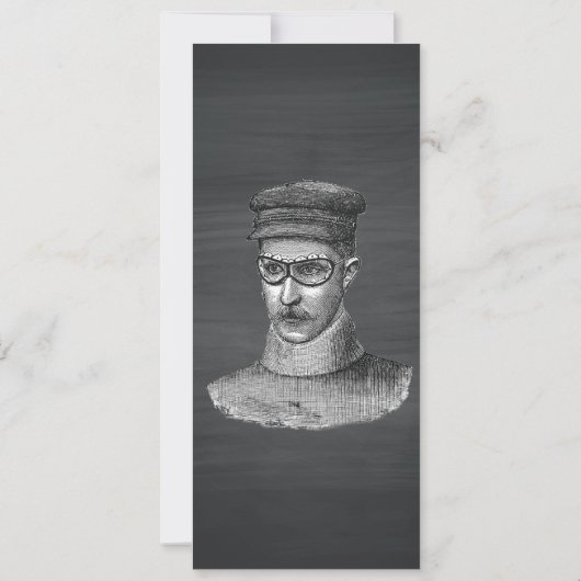 Black Chalkboard Steampunk Goggles Man (Back)