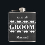 Black Chalkboard The Groomsman Wedding Flask<br><div class="desc">This is Black Chalkboard Groomsman Modern Flask.  This flask feature is a Black Chalkboard background. It is Fully customizable. It is a unique gift that's perfect for weddings,  birthdays,  and special events.</div>