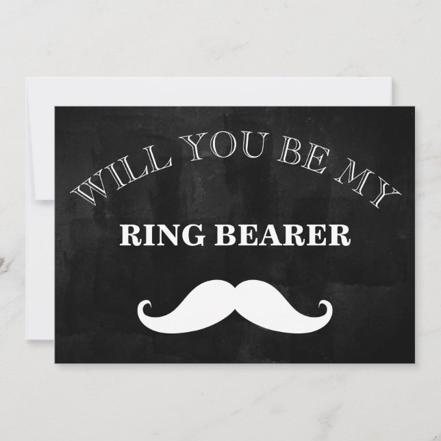 Black Chalkboard Will You Be My Best Man? Invitation (Front)