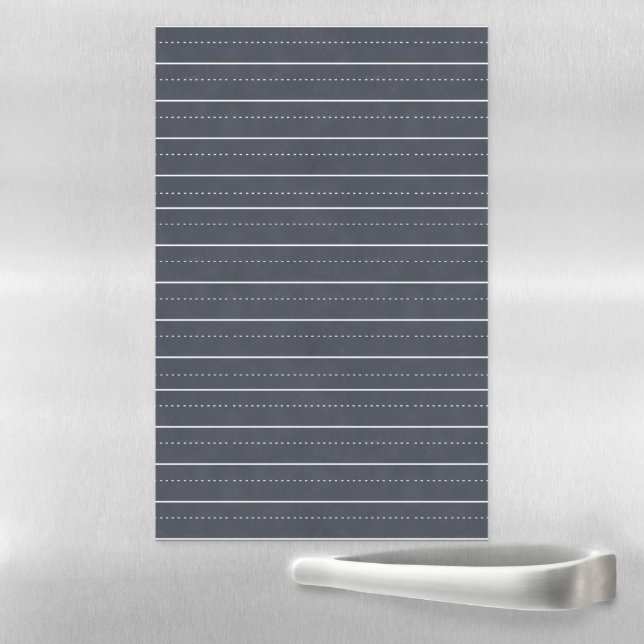 Black Chalkboard With White Lines Magnetic Dry Erase Sheet (In Situ)