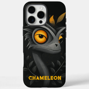 Black Chameleon Personalized iPhone 16 Pro Max Case