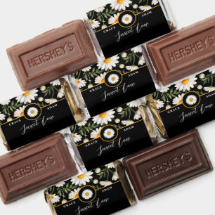 Black Chamomile Wedding Hershey's Miniatures