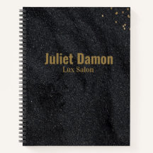 Black charcoal gold dots