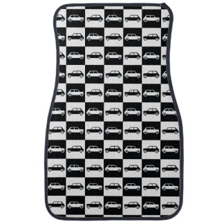 Black Checkerboard Mini Cooper Car Floor Mat