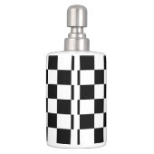 Black Checkered Bathroom Set (Back)