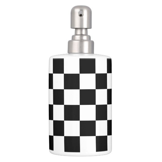 Black Checkered Bathroom Set (Front)