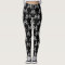 Black Checkered Flags Leggings