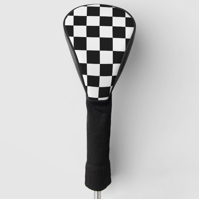 Black Checkered Golf Head Cover (Front)
