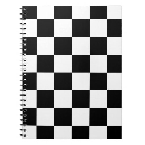 Black Checkered Notebook